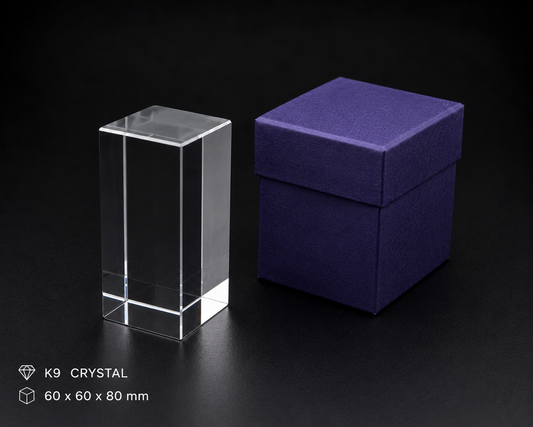 K9 60x60x80 mm Crystal