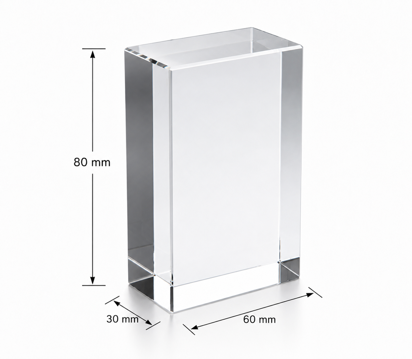 K9 Crystal 30x60x80mm  (With upscale magnetic latch box)