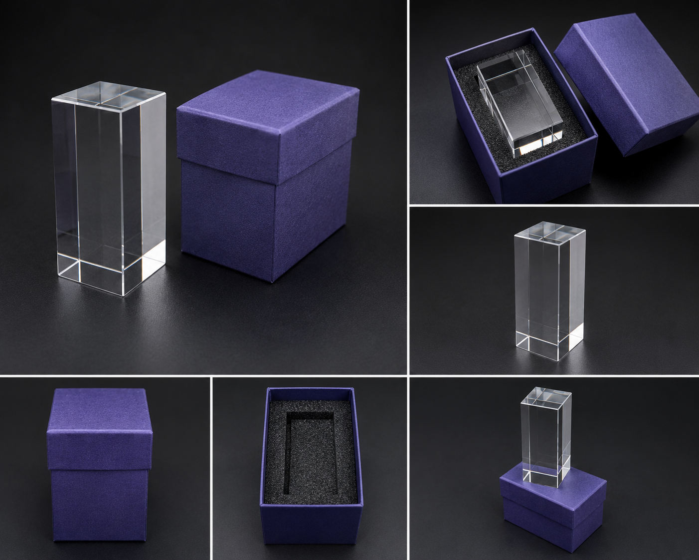 K9 50x50x80mm Crystal