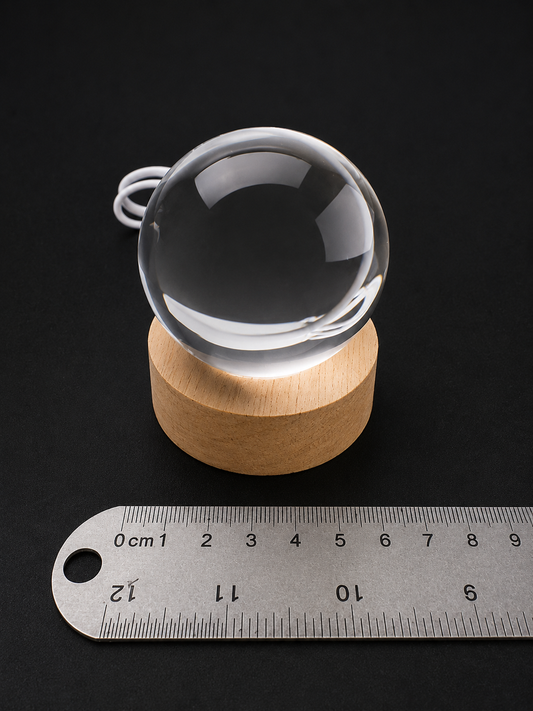 60mm K9 crystal Sphere with LED base light