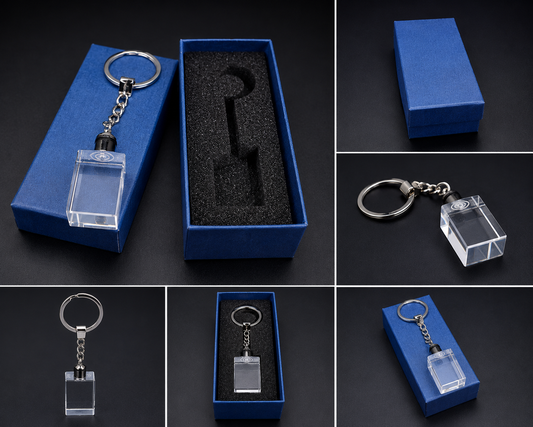 K9 Crystal Keychain 15x20x30mm